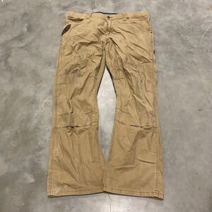 Wrangler Riggs Workwear Carpenter Pants Tan Khaki Relaxed Fit 38x30 Work Utility